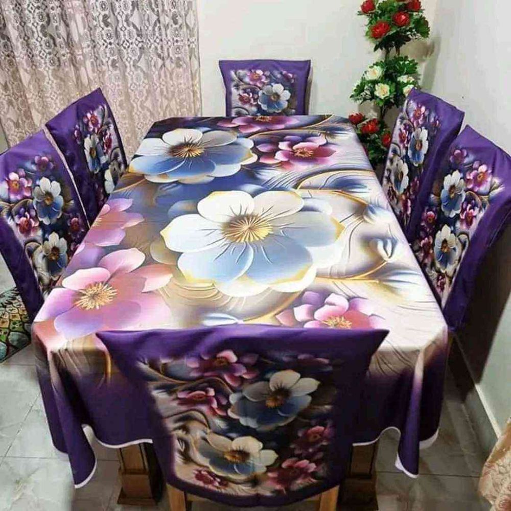 China Premium 3D Print Table Cloth Set - Image 3