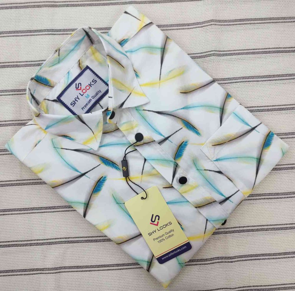 Printed Cotton Casual Shirt- Full Sleeve M-L-XL